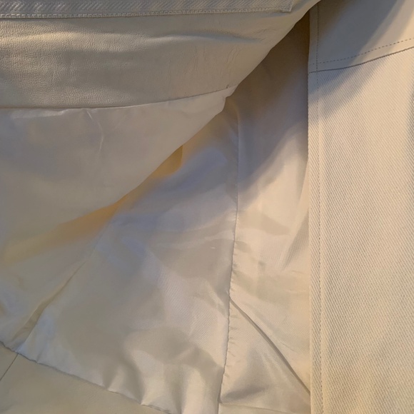 Cream Vegan Leather Fringe Jacket - Picture 11 of 11